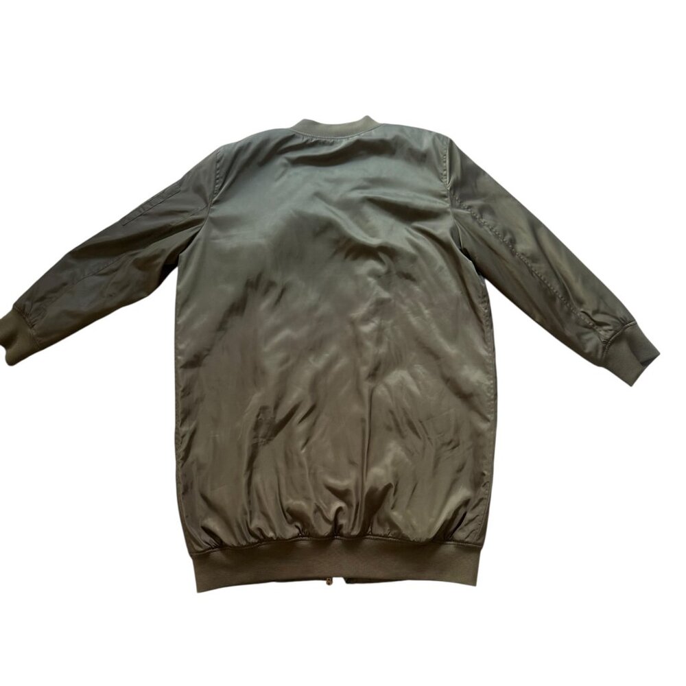 New York & Company Long Bomber Jacket Women's XL - Picture 4 of 12